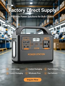 สถานีพลังงานสำรองแบบพกพาประสิทธิภาพสูง 300W สำหรับการตั้งแคมป์กลางแจ้งและใช้ในครัวเรือน พร้อมระบบกักเก็บพลังงานแสงอาทิตย์ - Product Image 1