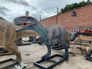 Equipo de Parque de Atracciones Modelos de animatronics de tamaño real artificial altamente realista Estatua de dinosaurio grande Escultura <span class=keywords><strong>T</strong></span> <span class=keywords><strong>Rex</strong></span> - Product Image 5