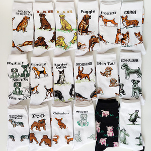 2023 nouveau Harajuku femmes hommes dessin animé Animal de compagnie chien Husky <span class=keywords><strong>Corgi</strong></span> caniche Labrador mode longues <span class=keywords><strong>chaussettes</strong></span> pour hommes blanc drôle <span class=keywords><strong>chaussettes</strong></span> - Product Image 2