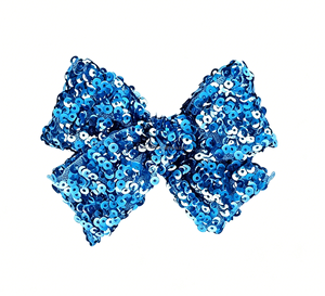 Fiocchi per capelli lunghi con paillettes, fermagli a fiocco, paillettes per capelli da ragazza - Product Image 3