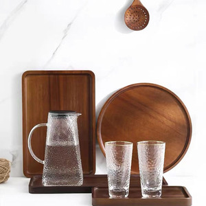 Plateau de service personnalisable en bois d'acacia pour la cuisine, la maison ou l'hôtel, style classique, <span class=keywords><strong>vaisselle</strong></span> pour les fêtes ou le service de nourriture - Product Image 3