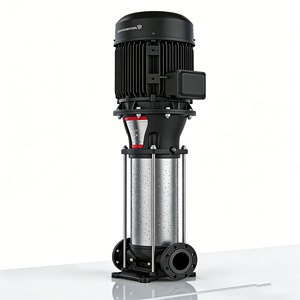 ปั๊มน้ำหลายใบพัดแนวตั้ง Grundfos Cr ใบพัดสแตนเลส ความเสถียรสูง สำหรับใช้ในบ้าน - Product Image 4