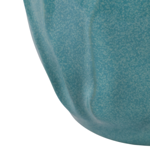 Vasi in Ceramica a Forma di Fiore, Colore Turchese, per Uso Interno ed Esterno, Moderni Contenitori Decorativi in Gres per Piante da Giardino - Product Image 6