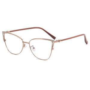 卸売ファッション金属光学メガネフレーム男性と女性の中立近視眼鏡メーカー直接 - Product Image 4