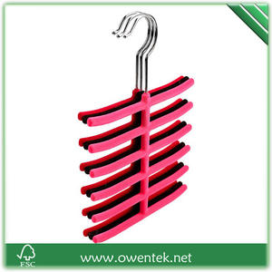 OWENTEK 6-Schichtiger Edelstahl Rutschfester PVC-Krawatten-Gürtel-Schal-Aufhänger für Badezimmer Küche Wohnzimmer Gewürzaufbewahrung - Product Image 4