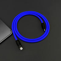 Câble de données en silicone liquide certifié MFi 2026 avec puce C94 C189, câble de charge rapide 3A PD USB C pour iPhone 13 14 iPod