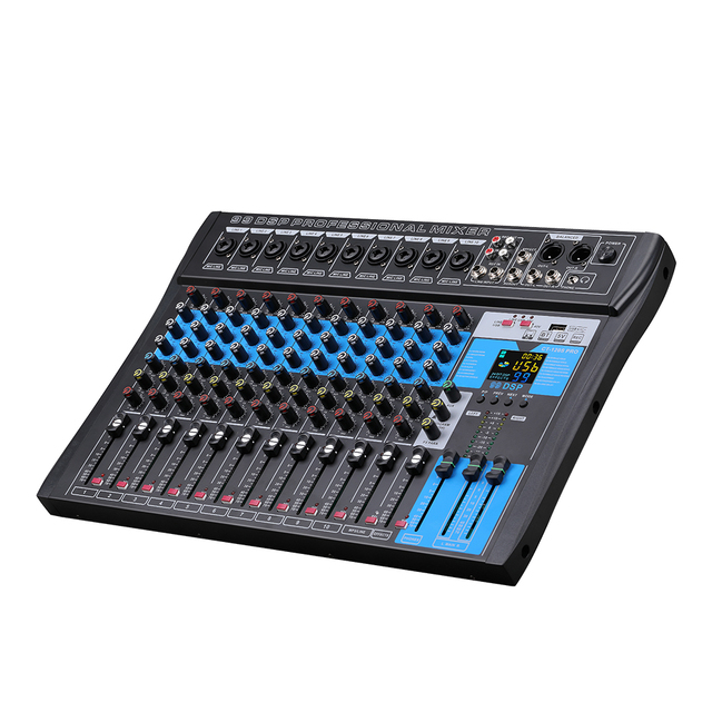 Ct120S 12 Channel 99 Effect 16-bit/48kHz Phantom Power 6 XLR 6 1/4" Line Inputs Dual RCA Stereo Professional Analog Mixer