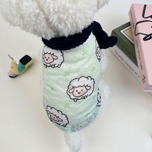 Gilet pour chien à imprimé animal mignon, vêtements d'été respirants en polyester sans manches pour petits, moyens et grands chiens, design de dessin animé - Product Image 4