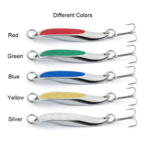 Cuillère en métal leurres de pêche en eau salée appâts verticaux lents avec aide <span class=keywords><strong>Mustad</strong></span> triple crochet pour bar thon saumon voilier <span class=keywords><strong>truite</strong></span> - Product Image 4