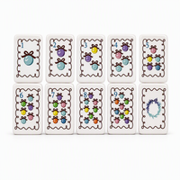 Tuiles de Mahjong en Acrylique pour Noël et Halloween – Tuiles de Mahjong Américaines Heritage Oh My Blue Pink – Ensembles de Tuiles de Mahjong Américaines