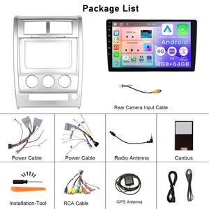 Podofo 10 pouces Android voiture stéréo 4 + 64G sans fil Carplay Android Auto pour Jeep Liberty 2008-2012 IPS DSP GPS <span class=keywords><strong>FM</strong></span> RDS WIFI OEM - Product Image 6