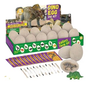 Juguete educativo geográfico <span class=keywords><strong>Huevos</strong></span> <span class=keywords><strong>de</strong></span> <span class=keywords><strong>dinosaurio</strong></span> <span class=keywords><strong>Sorpresa</strong></span> Dino Egg Dig Kit Juguetes Juego con 12 piezas Juguetes Diy - Product Image 6