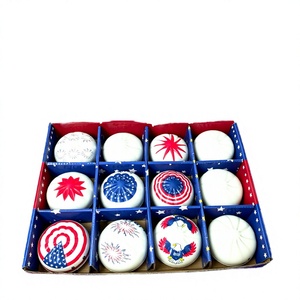 Creative Elonna PU Slow Rising Bun <b>Squishy</b> Anti-Stress Squeeze Ball Fidget Toy Unisex for 14 Years & up Independence Day - Product Image 2