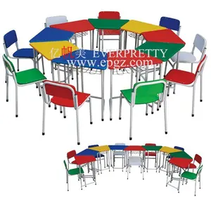 ชุดเก้าอี้และโต๊ะเรียนสำหรับเด็กเฟอร์นิเจอร์โรงเรียน