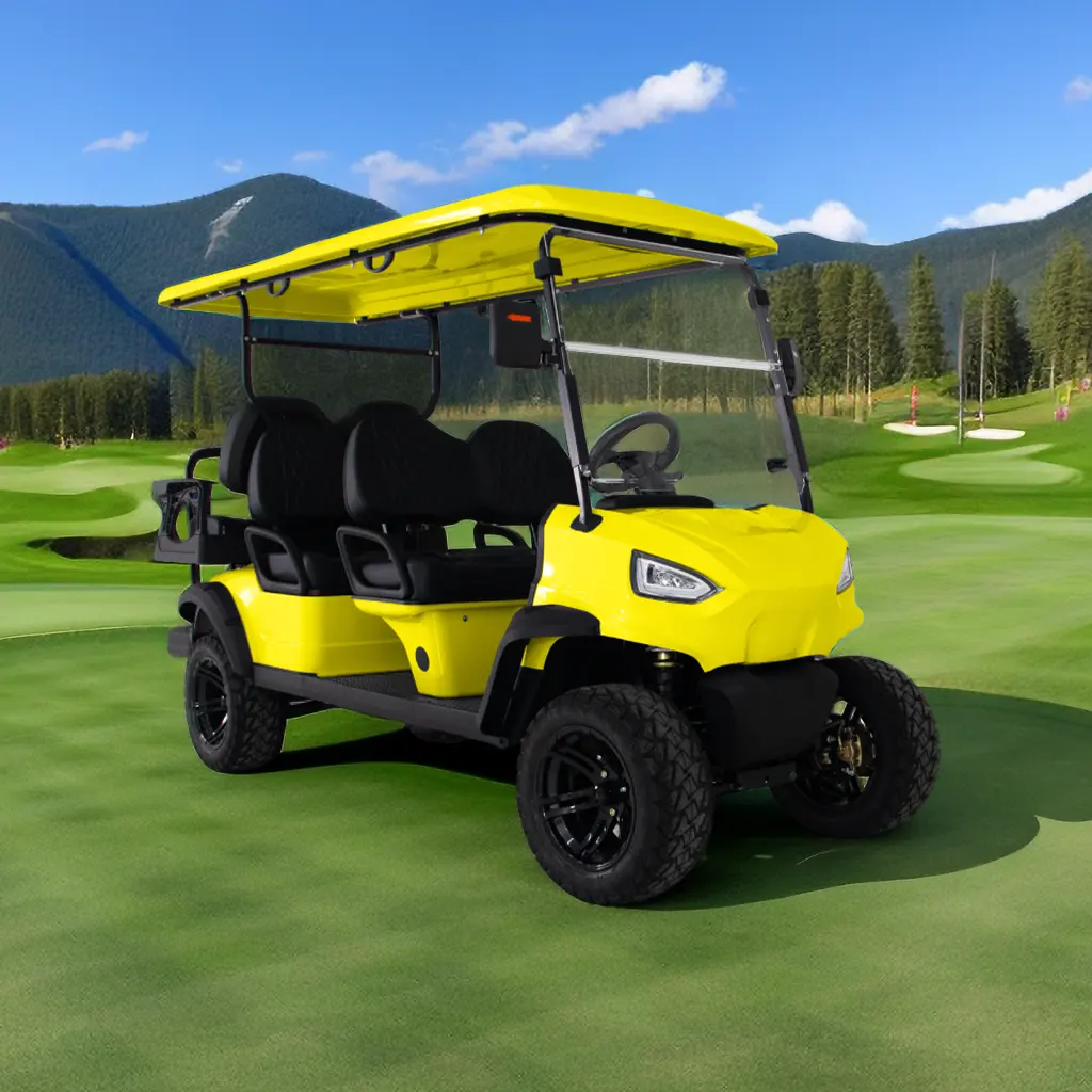 Vendita calda di qualità High-End Golf Cart 4 + 2 posti elettrico Golf Cart batteria al litio ACE H4 + 2 Golf Cart batteria 48v