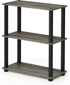 <span class=keywords><strong>3</strong></span>-Tier Multifunctionele Vierkante Buis Franse Eiken Keuken Planken Verstelbare Display Rack Opslaghouders Rekken - Product Image 4