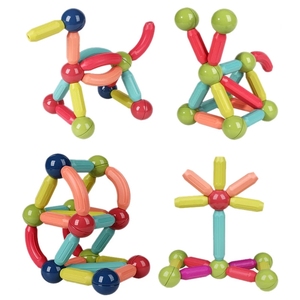 Jeu de construction magnétique créatif 3D pour enfants, jouet éducatif à assembler, bâtonnets magnétiques, blocs de construction magnétiques - Product Image 3