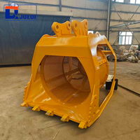 JUEQI 360 Rotating Trommel Screen Bucket dengan Bearing & Motor untuk Excavator 5-10 Ton Garansi 1 Tahun