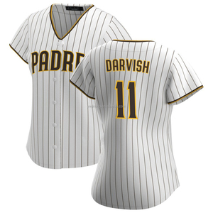 Maillots de baseball San Diego Home Limited 2025 pour femmes grandes tailles, personnalisés, blancs, brodés, logos cousus, respirants - Product Image 3