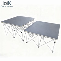 Escenario Móvil Plegable de Aluminio Ligero para DJ, Bodas, Eventos, Conciertos, Plataforma Portátil OEM