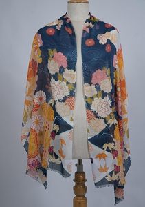 Soft Lightweight Silk Modal Digital Print Scarf for Women Premium Designer Stole Luxury Fashion <b>Wrap</b> <b>Shawl</b> Elegant Accessories - Product Image 3