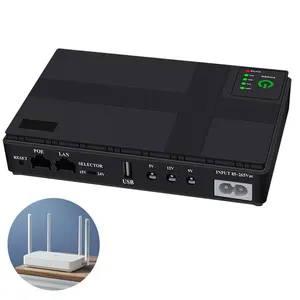 Mini portátil UPS DC batería de respaldo 8800mAh Mini Ups para Wifi enrutador módem CCTV Cámara hogar