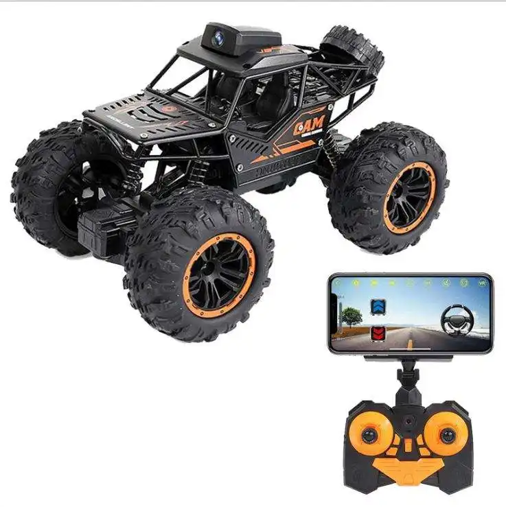 Carro 2.4G RC 360 graus de rotação com câmera de rádio, aplicativo 4WD, controle de rádio de alta velocidade, brinquedo de drift, carro de controle remoto, hobby