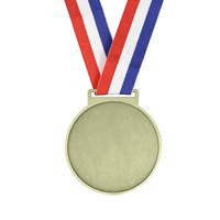 Médailles de récompense personnalisables en métal pour compétitions, or, argent, bronze, écoles, sports, avec design imprimé par sublimation