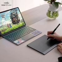 Tableta de Dibujo Digital DigiDraw 16384 con Sensor de Presión de 5080 LPI, Precisión de ±0.3 mm, Tableta Gráfica con Lápiz BT para Enseñanza en Línea