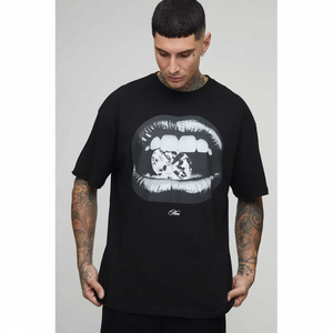 Camiseta personalizada con estampado de Dtg para hombre, ropa de calle Vintage, Color lavado, recortada, de gran tamaño, Formal, ecológica, Camiseta de algodón antiarrugas - Product Image 1