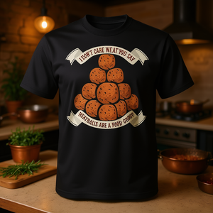 Camiseta con Diseño Promocional de Albóndigas Italianas, Comida Famosa de Italia para Amantes de las Albóndigas - Product Image 3