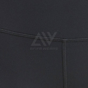 Leggings de fitness taille moyenne personnalisés pour femmes Leggings de haute qualité extensible à motif solide fermeture à la taille élastique vente en ligne - Product Image 3