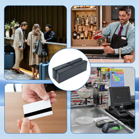 Lector de Tarjetas con Banda Magnética Mini, 3 Pistas, USB TTL RS232, para Kiosco, Máquina Expendedora, Terminal de Autoservicio, Integrado, ISO7811, OEM MSR90
