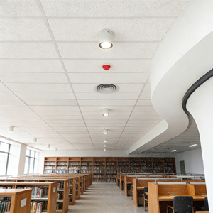 แผ่นฝ้าเพดานอะคูสติกใยหินทนทานสูง ทนไฟ สำหรับฉนวนกันเสียงในโรงเรียน - Product Image 4