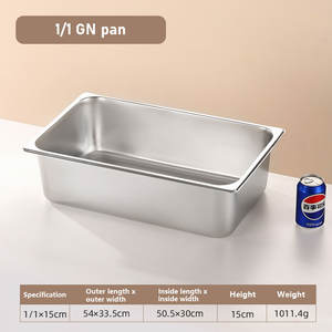 WINNERS <span class=keywords><strong>Cuisine</strong></span> commerciale 0.5mm 1/1 GN Pan Équipement de restaurant en acier inoxydable pour réchauffer les aliments Table à vapeur pour <span class=keywords><strong>la</strong></span> <span class=keywords><strong>gastronomie</strong></span> - Product Image 2