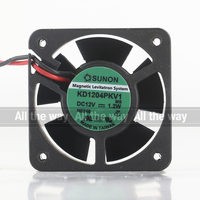 Kipas Pendingin Sunon 5V 24V 48V DC 12V 1.2W AC EC 4020 40X40X20MM 4CM Original Baru, Tenang, Bearing Switch, Chassis Dua-kabel KD1204PKV1