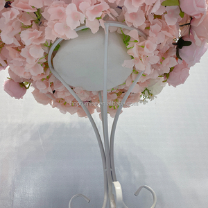 Promesse décoration de table de mariage pièce maîtresse fleur artificielle soie Rose fleur boule - Product Image 3