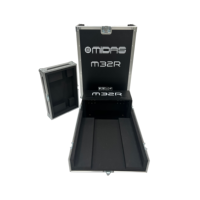 Boîtier de transport léger sur mesure pour console de mixage numérique DJ Midas M32R avec roulettes et verrous Penn Butterfly