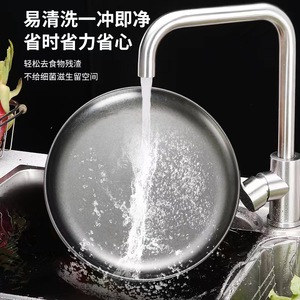Stainless Steel Barbecue Plate Round Commercial Use Party Steak Plate Solid Color Dishware - Product Image 3