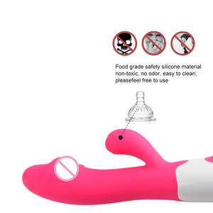 Giocattoli del sesso femminile del <span class=keywords><strong>Silicone</strong></span> che spingono il vibratore del Dildo del punto G del coniglio per le donne che si masturbano - Product Image 4