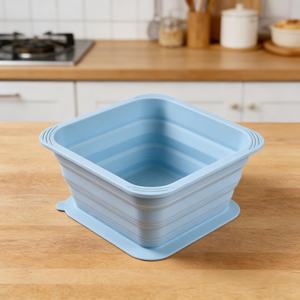 Cesta de fermentación de pan cuadrada de silicona antiadherente con logotipo personalizado al por mayor para hornear pan - Product Image 5