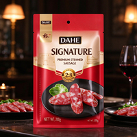 Sachet plat personnalisé avec logo du fabricant, scellé sur trois côtés, pour assaisonnements, sachets de condiments, emballage de poudre, commande en gros