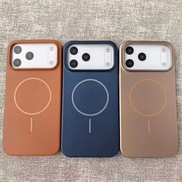 PU Leather Shockproof Magnetic Covers Phone case for iphone 17 air 16 15 14 13 12 11 Pro Max Phone case