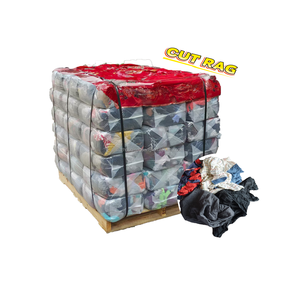 Stracci Industriali 100% Riutilizzati in Cotone, Ritagli di Tessuto Assortiti, Stracci Colorati <span class=keywords><strong>per</strong></span> Pulizia - Product Image 5