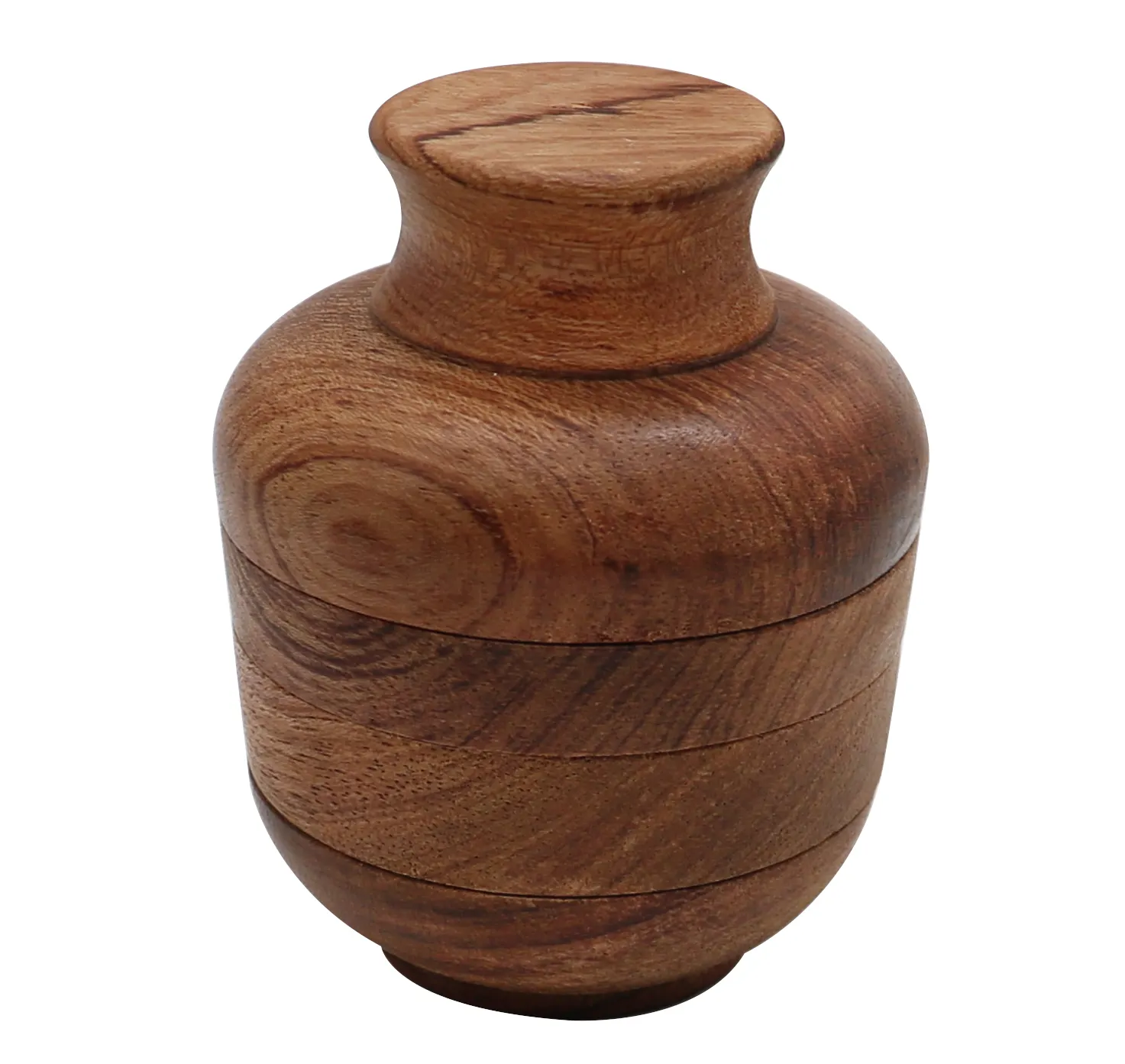 New Design Wood Metal Small Jar Shape Herb Grinder Tobacco Smoking Accessories Wholesale