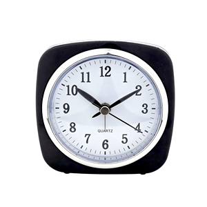 Petite horloge de chevet silencieuse noire carrée de 3 pouces avec veilleuse pour les voyages et le bureau - Product Image 2