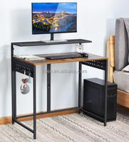Échantillon gratuit de meubles en bois modernes personnalisés esports grand bureau pour PC bureau à domicile table d'étude réglable bureau de jeu sur ordinateur