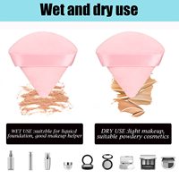 Gambur Private Label – Houppette de Maquillage Ronde en Velours Doux et Confortable, Lavable, Portable, Mignonne, pour Fond de Teint, Multicolore, Emballage en Boîte