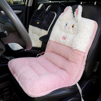 Housses de siège de camion en peluche chaudes et personnalisées pour l'hiver, 80 cm, motif chat, faible MOQ, housses de siège de voiture en peluche sur mesure