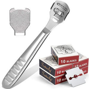 Herramienta para el cuidado <span class=keywords><strong>de</strong></span> los pies y la pedicura, <span class=keywords><strong>cuchillas</strong></span> <span class=keywords><strong>de</strong></span> <span class=keywords><strong>afeitar</strong></span> para eliminar callos y hojas <span class=keywords><strong>de</strong></span> <span class=keywords><strong>afeitar</strong></span> <span class=keywords><strong>de</strong></span> repuesto para un afeitado eficaz <span class=keywords><strong>de</strong></span> callos - Product Image 1